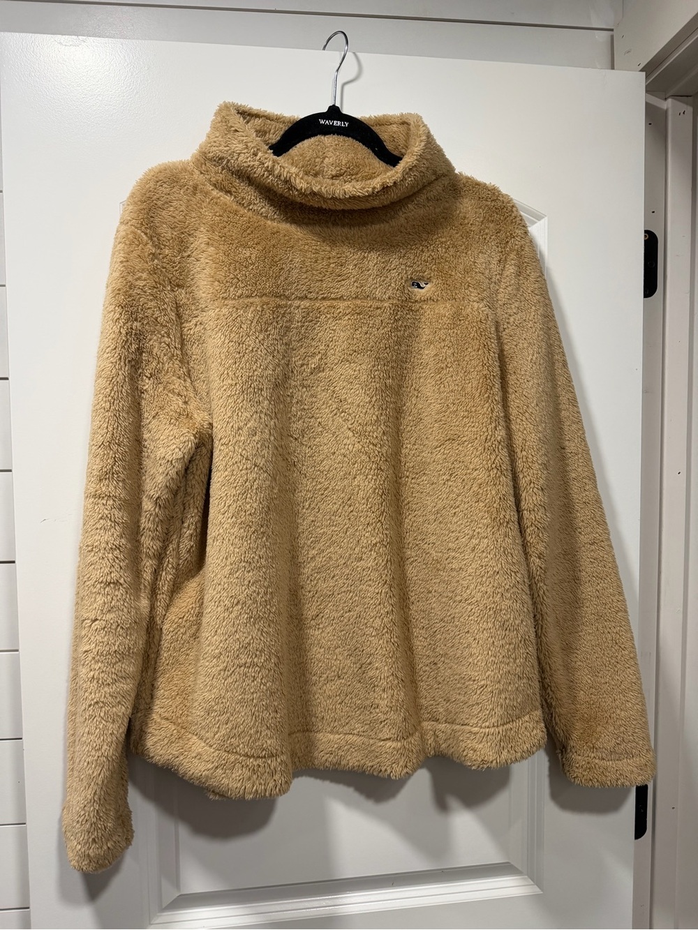Vineyard Vines Plush Funnel Neck Teddy Jacket - Camel